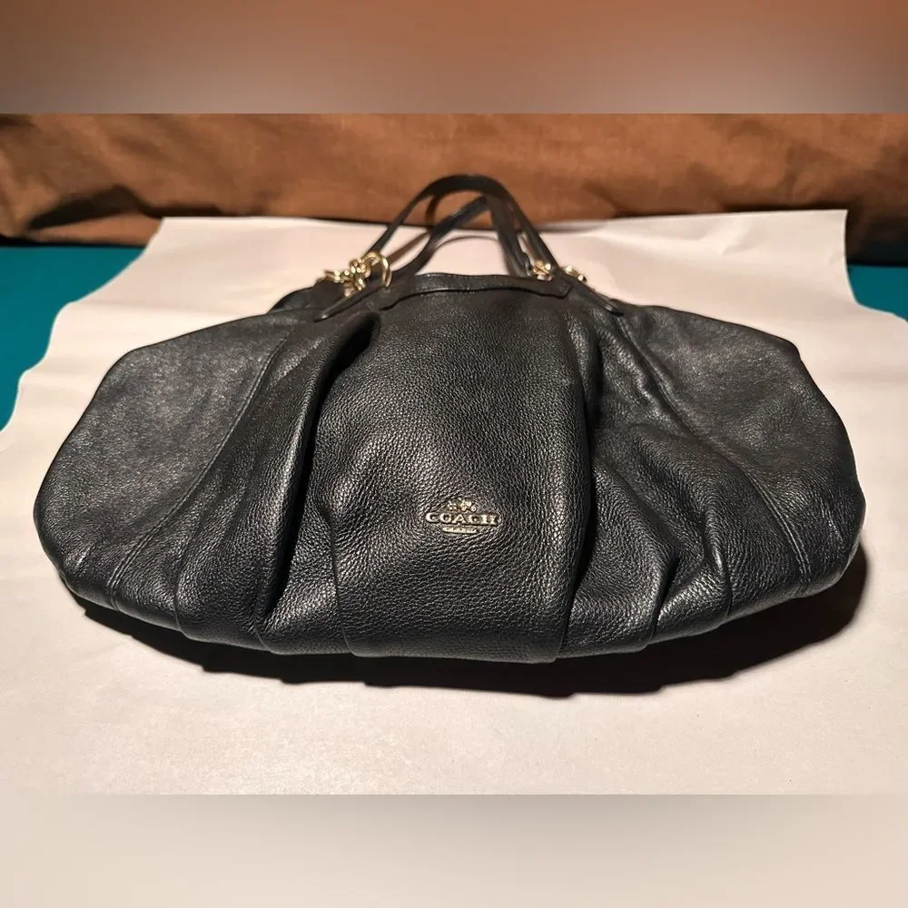 Coach  Pebble Leather Lily Shoulder Bag​